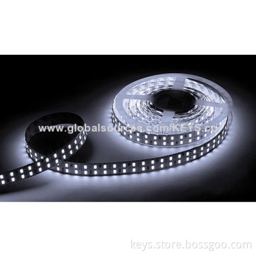 5M 600pcs 5,060 Double Row Flexible LED Strip, Waterproof, 2,800-7,500K CCT DC 24V, High Brightness